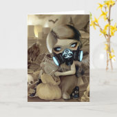 "清掃ユーザー"グリーティングカード カード (黄色い花)