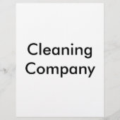 清掃会社 チラシ (正面)