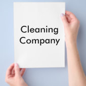 清掃会社 チラシ (手)