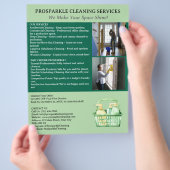 清掃会社 チラシ (手)