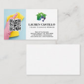 清掃作業員 | QR名刺 名刺 (正面/裏面)