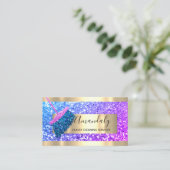 清掃係メイドハウス保の金ゴールドピンク 名刺 (スタンド正面)