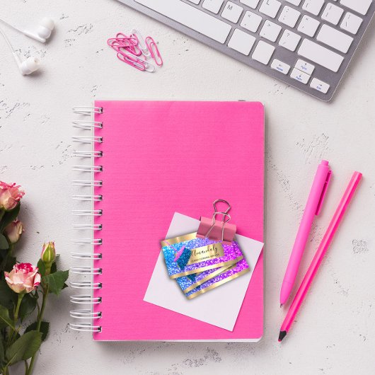 清掃係メイドハウス保の金ゴールドピンク 名刺