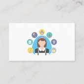 清掃係 | クリーニングサービスのアイコン 名刺 (裏面)