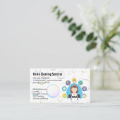 清掃係 | クリーニングサービス | シャボン 名刺 (スタンド正面)