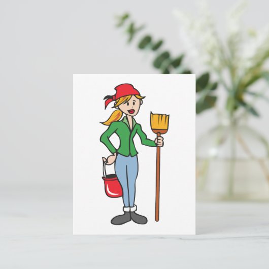 清掃係 ポストカード (スタンド正面)