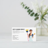 清掃係 | 家の保業務 名刺 (スタンド正面)