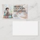 清掃係 | 高級ラグジュアリーリビングルーム 名刺 (正面/裏面)