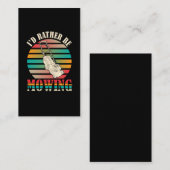 清掃員おもしろい芝刈り用地紙 名刺 (正面/裏面)