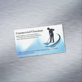 清掃員のモッピング | ホームクリーニング マグネット名刺 (インサイチュ)