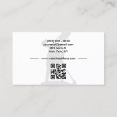 清掃員 ハウスキーピング 清掃サービス QRコード 名刺 (裏面)