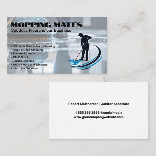 清掃室 名刺 (正面/裏面)