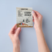 清掃専門家清掃業者の配管工 チラシ (手)