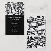 清掃業の名刺 名刺 (正面/裏面)