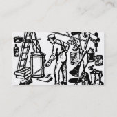 清掃業の名刺 名刺 (裏面)