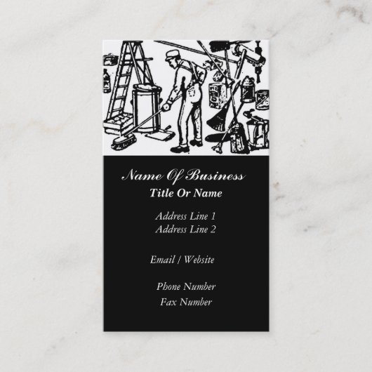 清掃業の名刺 名刺 (正面)