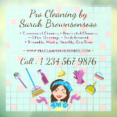 清掃業の広告 ウィンドウサイン (シート3)