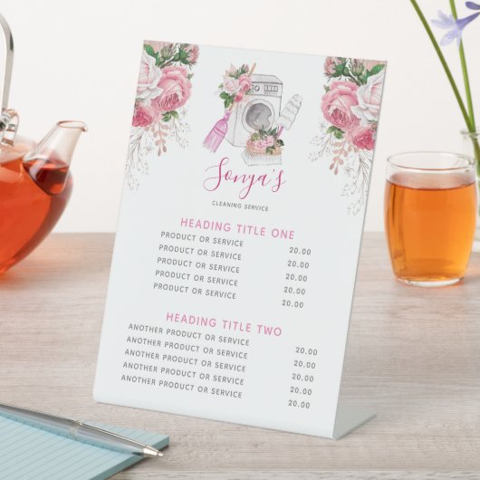 清掃業モダン務 台座サイン (インサイチュ)