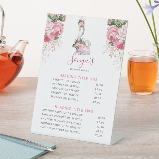 清掃業務用モダン電気掃除機 台座サイン (インサイチュ)