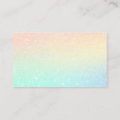 清掃業務自筆証書グラデーショングリッター 名刺 (裏面)