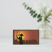 清掃業 名刺 (スタンド正面)