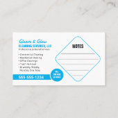 清掃清掃係メイド写真コラージュ 名刺 (裏面)