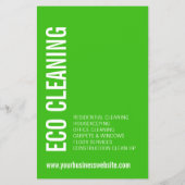 清掃環境にやさしサービスのチラシ チラシ (裏面)