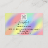 清掃用ごみ取り自筆家政婦QRコードBu 名刺 (裏面)