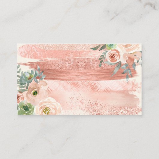 清掃用スプレーボトルフラワーグラマー 名刺 (裏面)