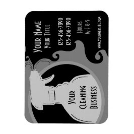 清掃用ビジネス用グレーテーマプロモーションマグネット マグネット