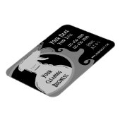 清掃用ビジネス用グレーテーマプロモーションマグネット マグネット (左側)