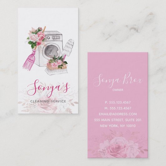 清掃用フローラ水彩洗浄機 名刺