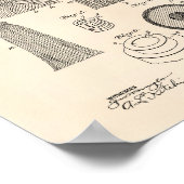 清掃用モップ1935特許美術古参 ポスター (角)