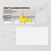 清掃用モップ | メイドサービス 名刺 (正面/裏面)