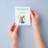 清掃用品デザイン住宅清掃サービス チラシ (手)