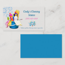 清掃用品デザイン住宅清掃サービス 名刺