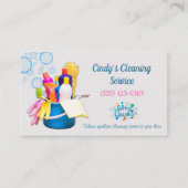 清掃用品デザイン住宅清掃サービス 名刺 (正面)