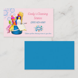 清掃用品デザイン住宅清掃サービス 名刺