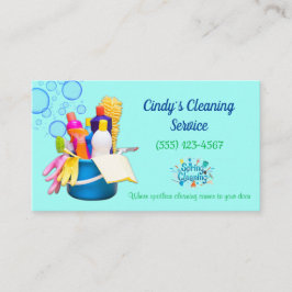 清掃用品デザイン住宅清掃サービス 名刺