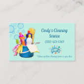 清掃用品デザイン住宅清掃サービス 名刺 (正面)