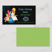 清掃用品デザイン住宅清掃サービス 名刺 (正面/裏面)