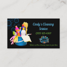 清掃用品デザイン住宅清掃サービス 名刺