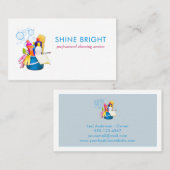 清掃用品ハウスクリーンサービス 名刺 (正面/裏面)