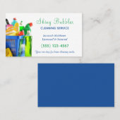 清掃用品ハウス清掃メイドサービス 名刺 (正面/裏面)