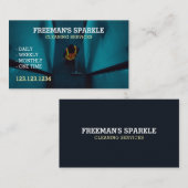 清掃用廊下プロフェッショナル清掃具 名刺 (正面/裏面)