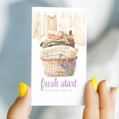 清掃用水彩洗濯用ラベンダー 名刺