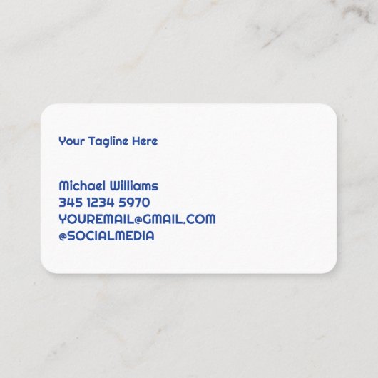 清掃用清掃名刺 名刺 (裏面)