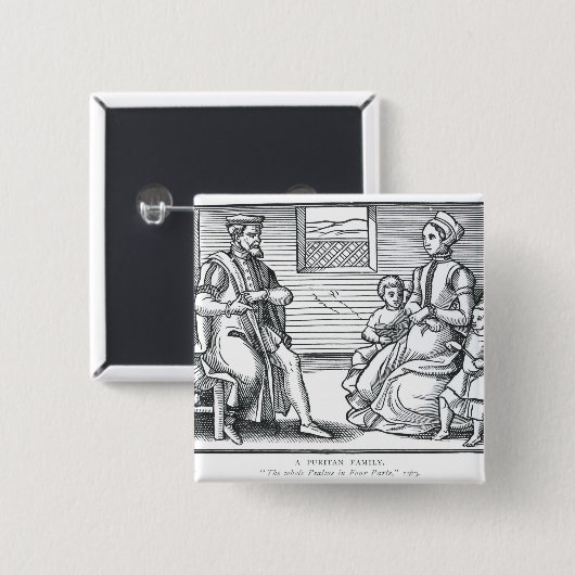 清教徒家族 缶バッジ (正面&裏面)