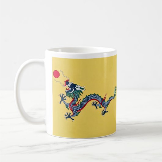 清朝中国旗 コーヒーマグカップ (左)