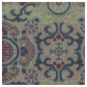 清朝花中国の錦模様織物 ファブリック (クローズアップ)